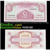 Image 1 : 2x Consecutive 1962 4th Series British Armed Forces 1 Pound Special Voucher, CU! P# M36a Grades Gem 