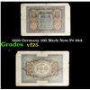 Image 1 : 1920 Germany 100 Mark Note P# 69A Grades vf+