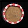 Image 3 : Mixed small cents 1c orig shotgun roll, Wheat Cent Ends, Bank Wrapper.