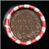 Image 3 : Mixed small cents 1c orig shotgun roll, Wheat Cent End, Indian Cent Other End Bank Wrapper.