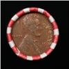 Image 3 : Mixed small cents 1c orig shotgun roll, 1920-p Lincoln Cent, 1936-s Lincoln Cent other end, Bank Wra