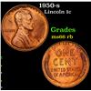 Image 1 : 1950-s Lincoln Cent 1c Grades GEM+ Unc RB