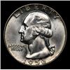 Image 2 : 1956-d Washington Quarter 25c Grades GEM+ Unc
