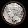 Image 2 : ***Auction Highlight*** Full solid date 1922-p Uncirculated Peace silver dollar roll, 20 coins (fc)