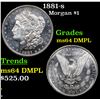 Image 1 : 1881-s Morgan Dollar $1 Grades Choice Unc DMPL