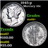 Image 1 : 1945-p Mercury Dime 10c Grades GEM++ Unc
