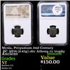 Image 1 : NGC Mysia, Pergamum 2nd Century BC AE18 (6.43g) obv Athena rv trophy Graded Vf By NGC