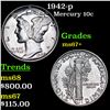 Image 1 : 1942-p Mercury Dime 10c Grades Gem++ Unc