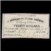 Image 2 : C.S.A. 20 Dollar Note Aug 19, 1861 Grades Select CU