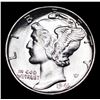 Image 2 : 1943-p Mercury Dime 10c Grades GEM++ Unc