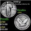 Image 1 : 1930-p Standing Liberty Quarter 25c Grades vf+