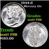 Image 1 : 1944-d Mercury Dime 10c Grades GEM++ FSB