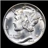 Image 2 : 1944-d Mercury Dime 10c Grades GEM++ FSB