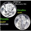 Image 1 : 1944-p Mercury Dime 10c Grades GEM++ Unc