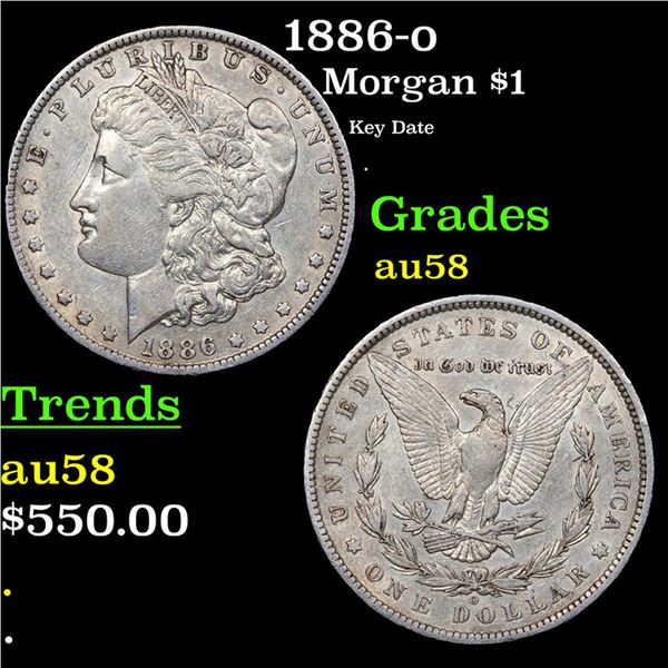 1886-o Morgan Dollar $1 Grades Choice AU/BU Slider