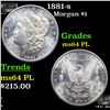 Image 1 : 1881-s Morgan Dollar $1 Grades Choice Unc PL