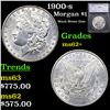Image 1 : 1900-s Morgan Dollar $1 Graded ms62+ BY SEGS