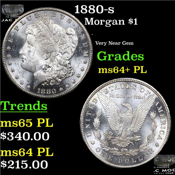 1880-s Morgan Dollar $1 Grades Choice Unc+ PL