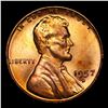 Image 2 : 1957-d Lincoln Cent 1c Grades GEM+ Unc RB