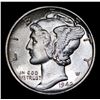 Image 2 : 1942-p Mercury Dime 10c Grades GEM+ FSB
