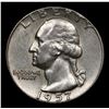 Image 2 : 1957-p Washington Quarter 25c Grades Choice AU/BU Slider