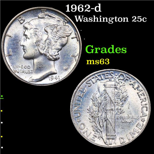 1941-p Mercury Dime 10c Grades GEM+ FSB