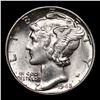 Image 2 : 1945-p Mercury Dime 10c Grades GEM Unc