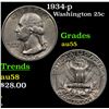 Image 1 : 1934-p Washington Quarter 25c Grades Choice AU