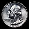 Image 2 : 1955-d Washington Quarter 25c Grades Choice+ Unc
