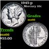 Image 1 : 1945-p Mercury Dime 10c Grades GEM+ Unc