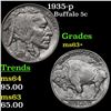 Image 1 : 1935-p Buffalo Nickel 5c Grades Select+ Unc