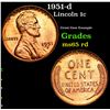 Image 1 : 1951-d Lincoln Cent 1c Grades GEM Unc RD