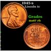 Image 1 : 1945-s Lincoln Cent 1c Grades GEM++ Unc RB