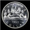 Image 3 : 1963 Canada Dollar $1 Graded ms66 PL BY SEGS