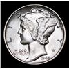 Image 2 : 1944-p Mercury Dime 10c Grades GEM+ Unc