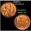 Image 1 : 1948-s Lincoln Cent 1c Grades Gem+ Unc RB