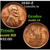 Image 1 : 1946-d Lincoln Cent 1c Grades GEM+ Unc RD