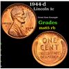 Image 1 : 1944-d Lincoln Cent 1c Grades GEM Unc RB