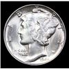 Image 2 : 1944-p Mercury Dime 10c Grades GEM++ Unc
