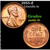 Image 1 : 1955-d Lincoln Cent 1c Grades GEM+ Unc RB