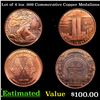 Image 1 : Lot of 4 1oz .999 Commerative Copper Medalions