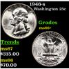 Image 1 : 1946-s Washington Quarter 25c Grades GEM++ Unc
