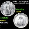 Image 1 : 1925 Lexington Old Commem Half Dollar 50c Grades Choice Unc