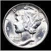 Image 2 : 1945-d Mercury Dime 10c Grades GEM+ FSB