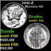 Image 1 : 1941-d Mercury Dime 10c Grades GEM++ FSB