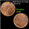 Image 1 : 2002 Euro 5c Italy Grades Select Unc
