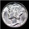 Image 2 : 1943-p Mercury Dime 10c Grades Choice Unc