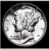 Image 2 : 1943-p Mercury Dime 10c Grades GEM++ Unc