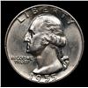 Image 2 : 1955-d Washington Quarter 25c Grades GEM Unc
