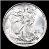 Image 2 : 1936-p Walking Liberty Half Dollar 50c Grades Choice+ Unc